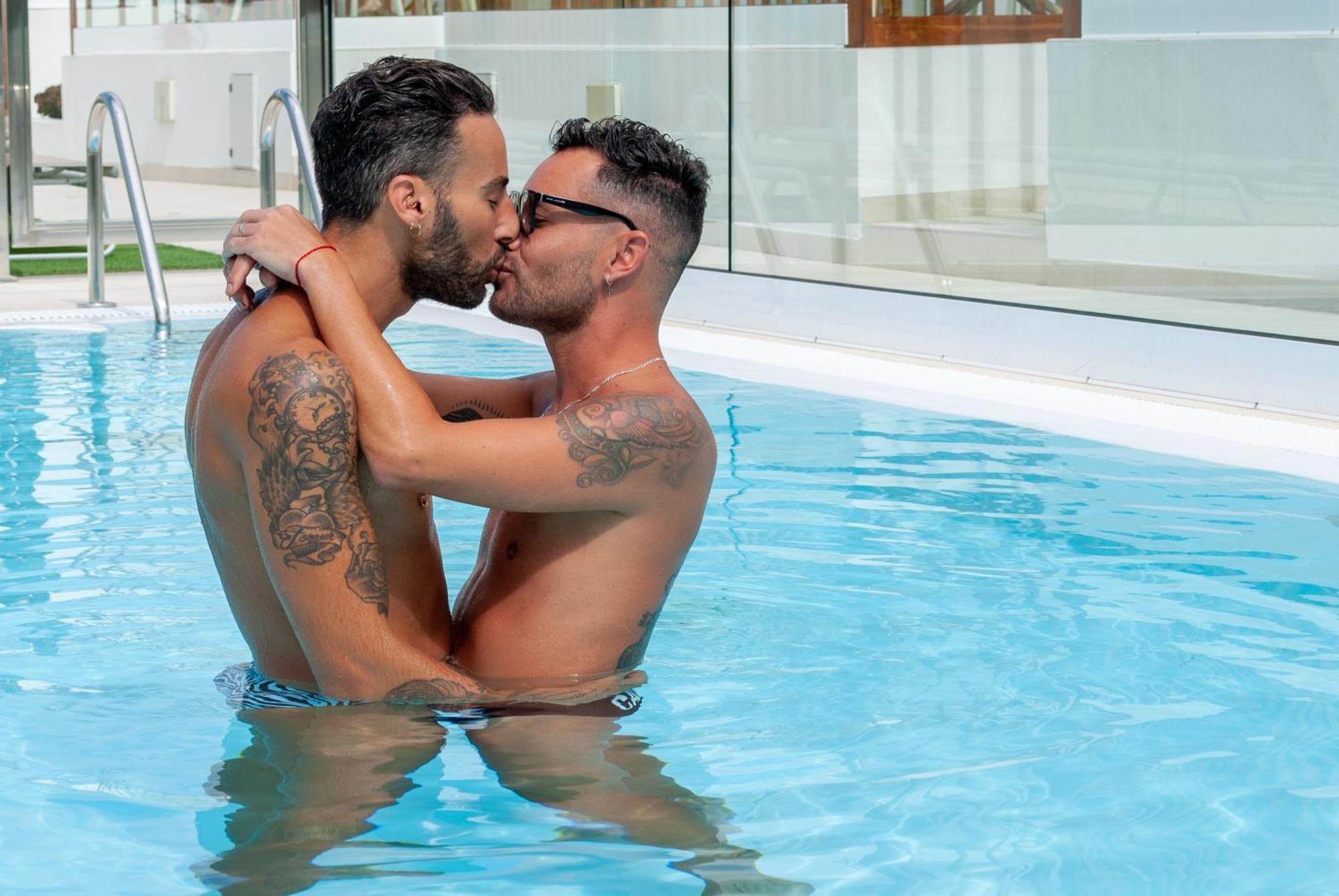 Апарт готель Mar Bianco - Gay Men Only Маспаломас Екстер'єр фото